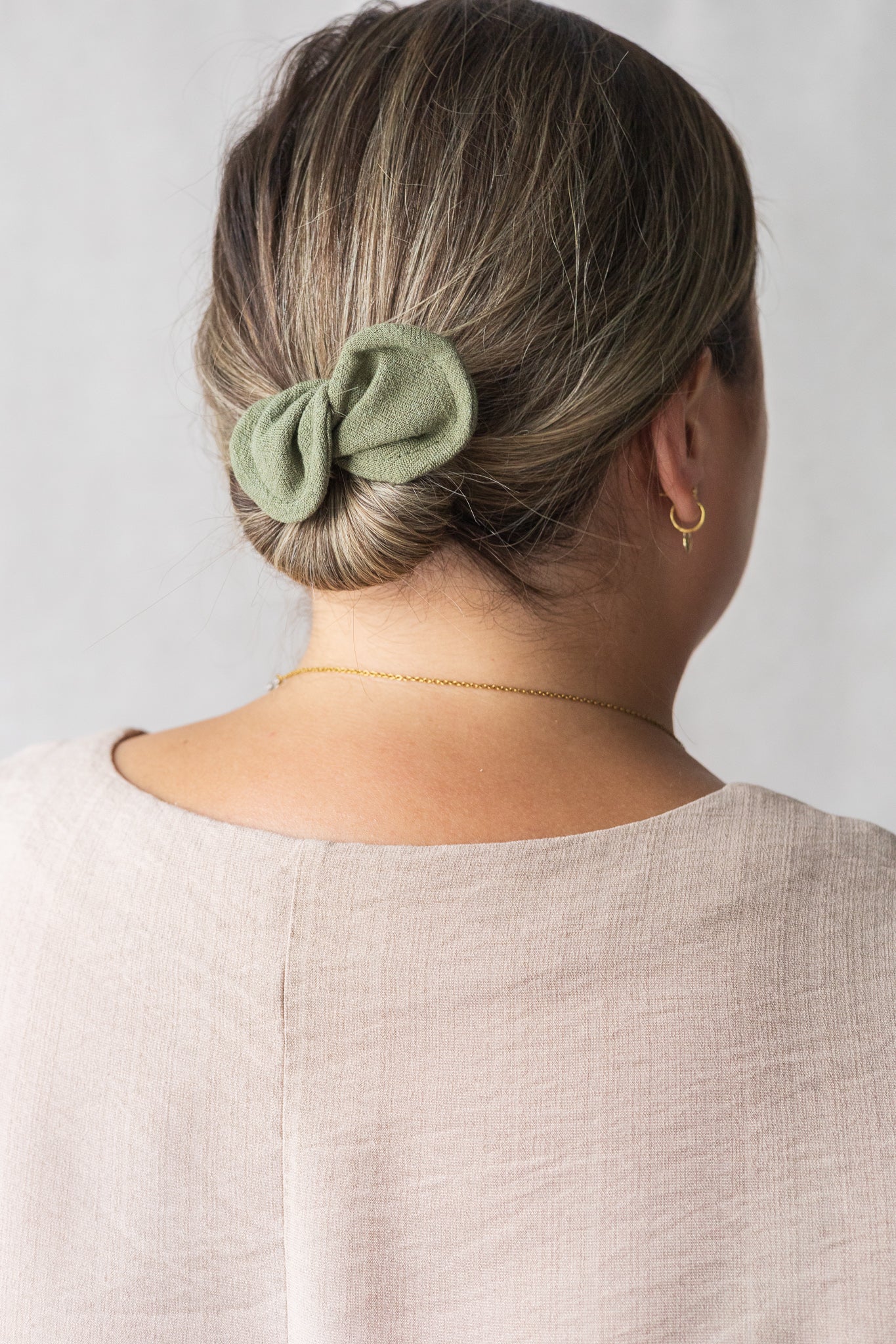 Échantillon- mini chignon rose des bois