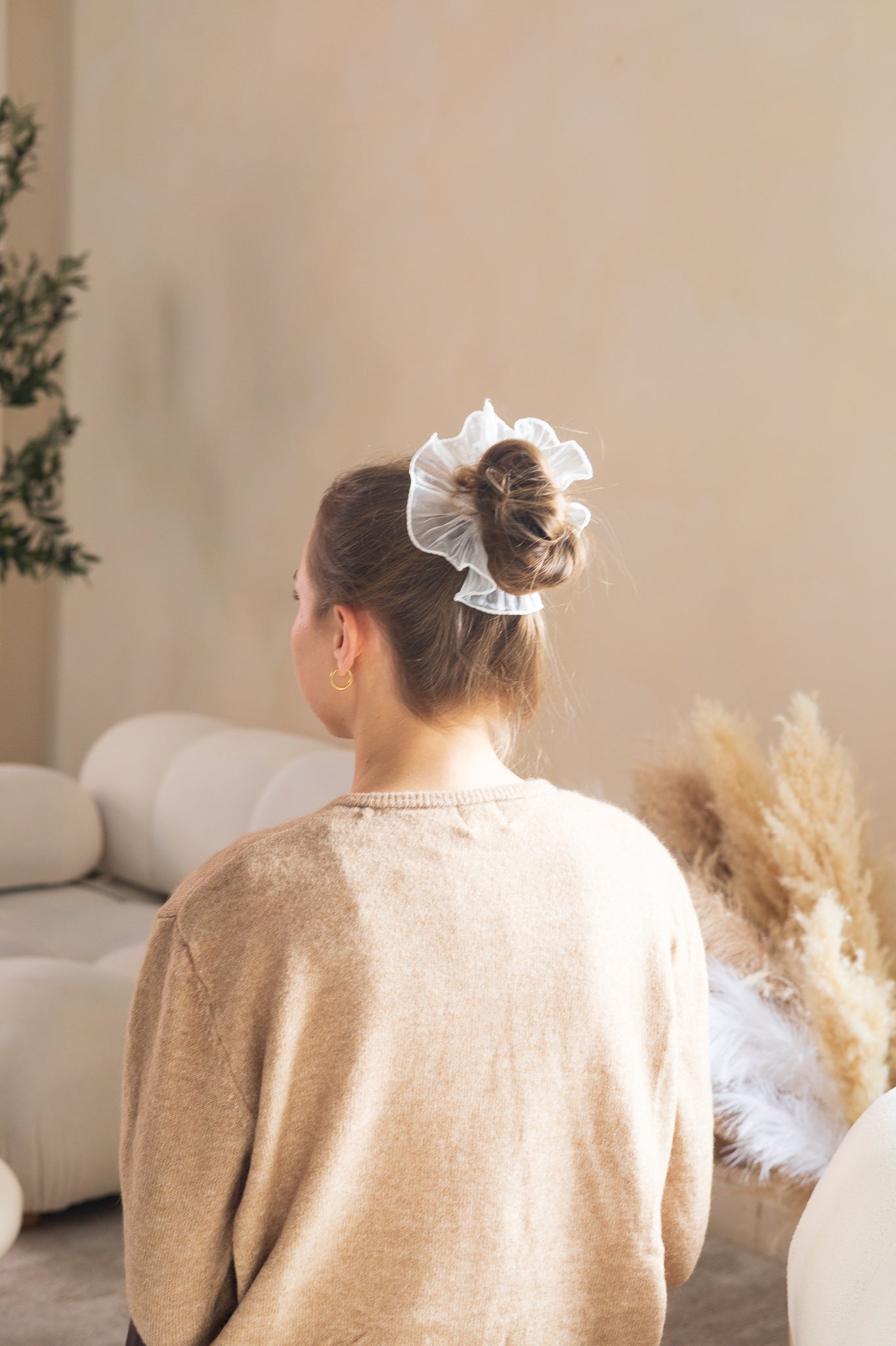 Chouchou ruban organza