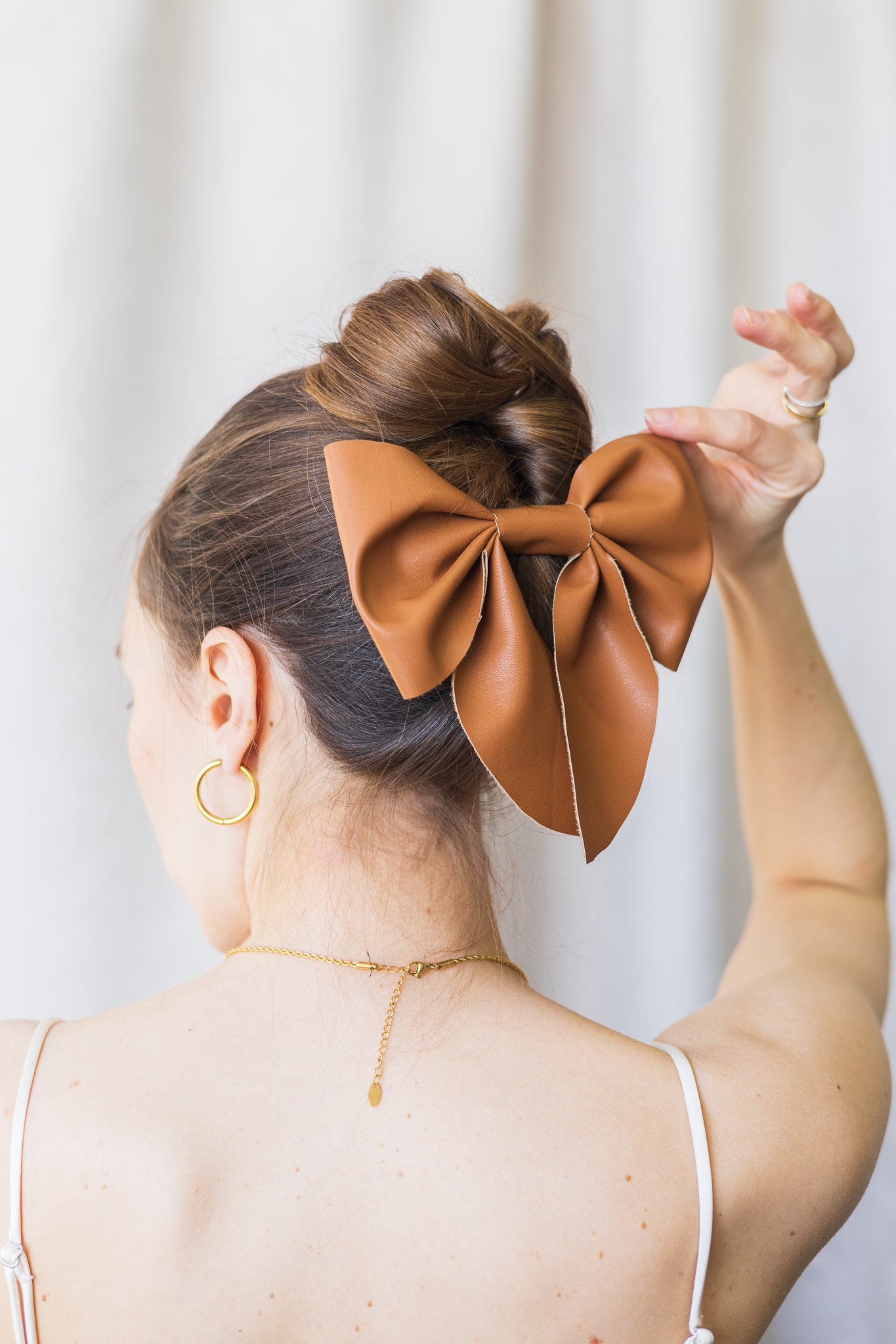 Vegan leather buckle