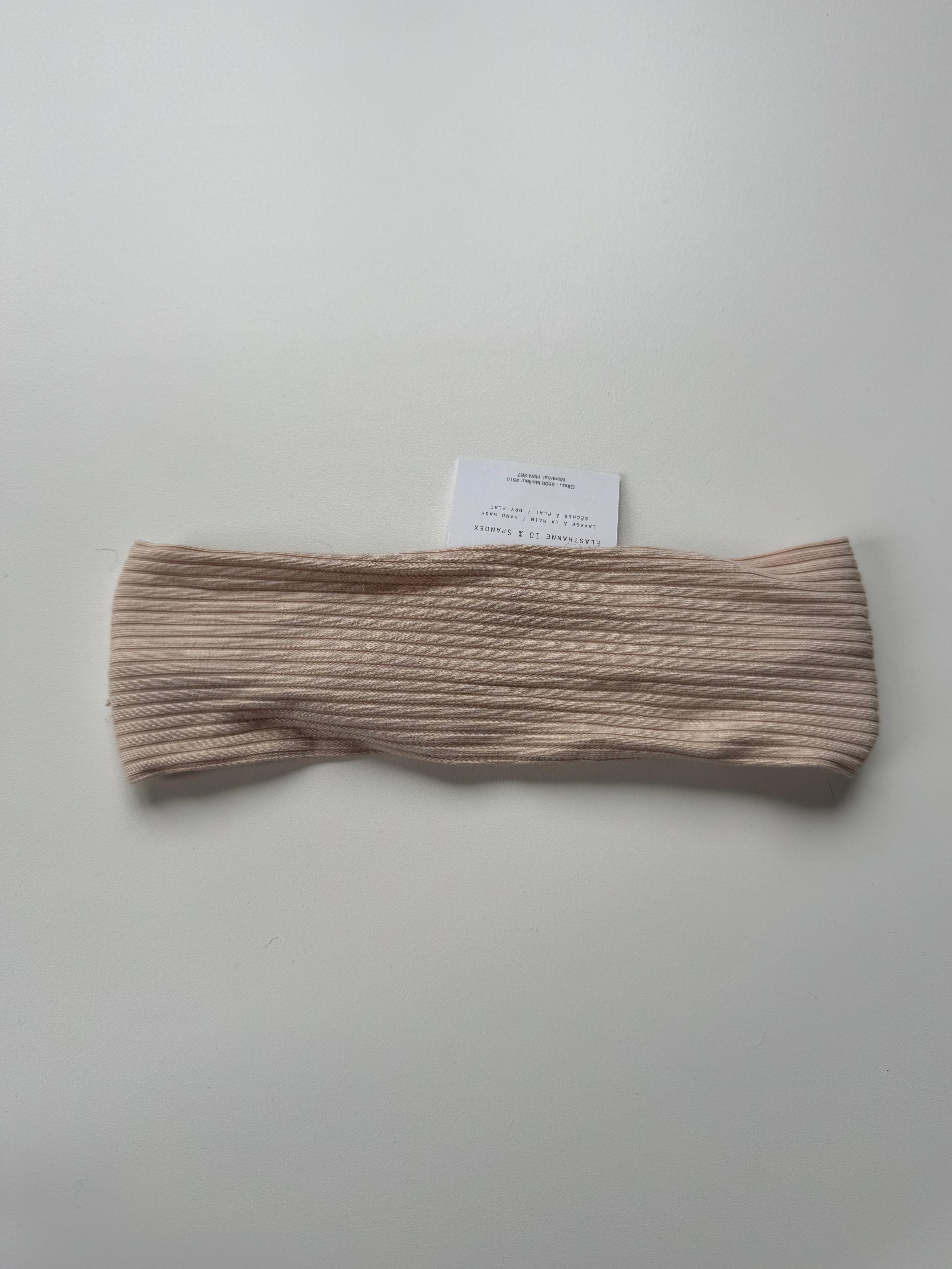 Échantillon - Bandeau plat beige