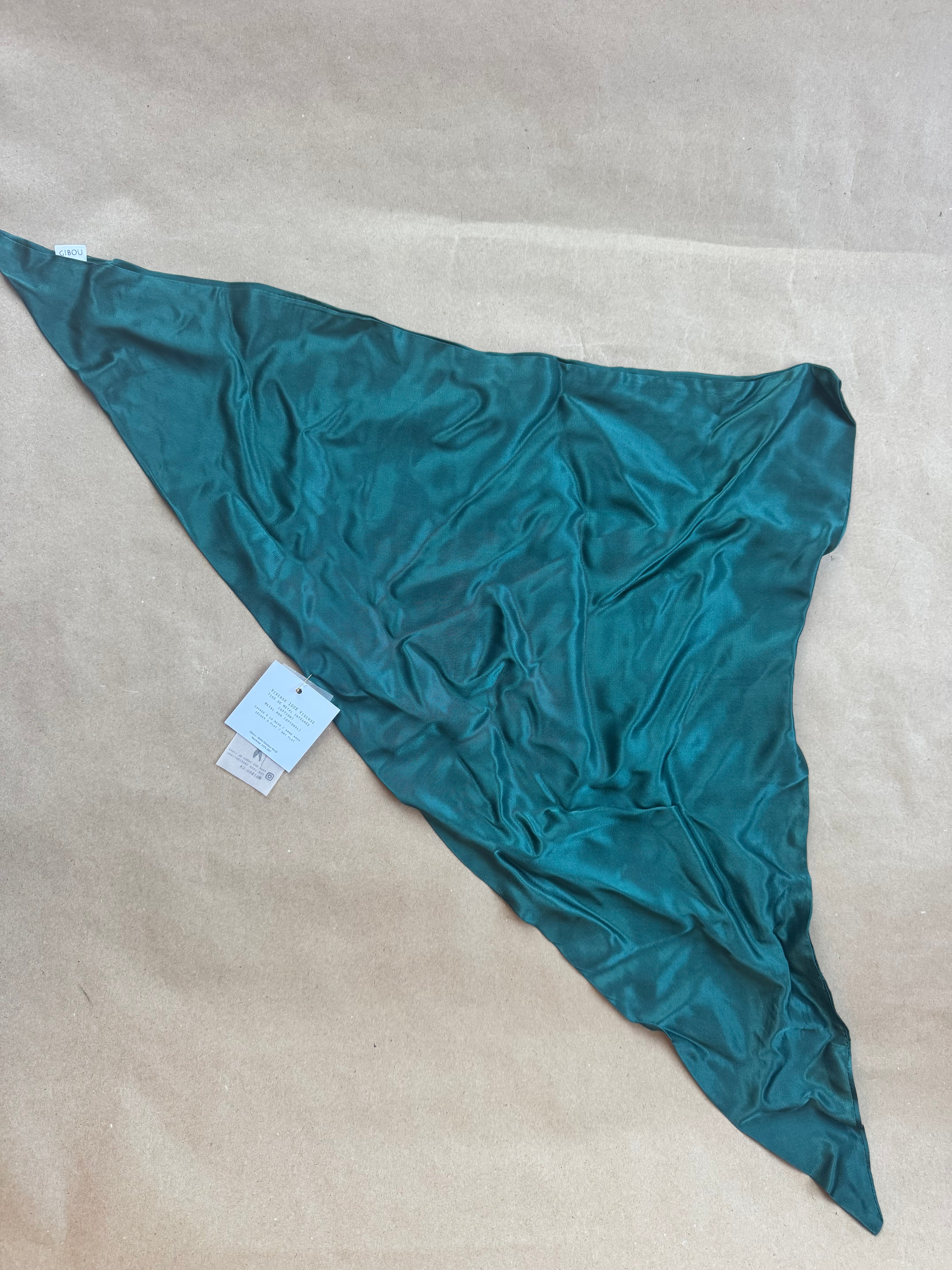 Échantillon - Foulard multifonctionnel émeraude