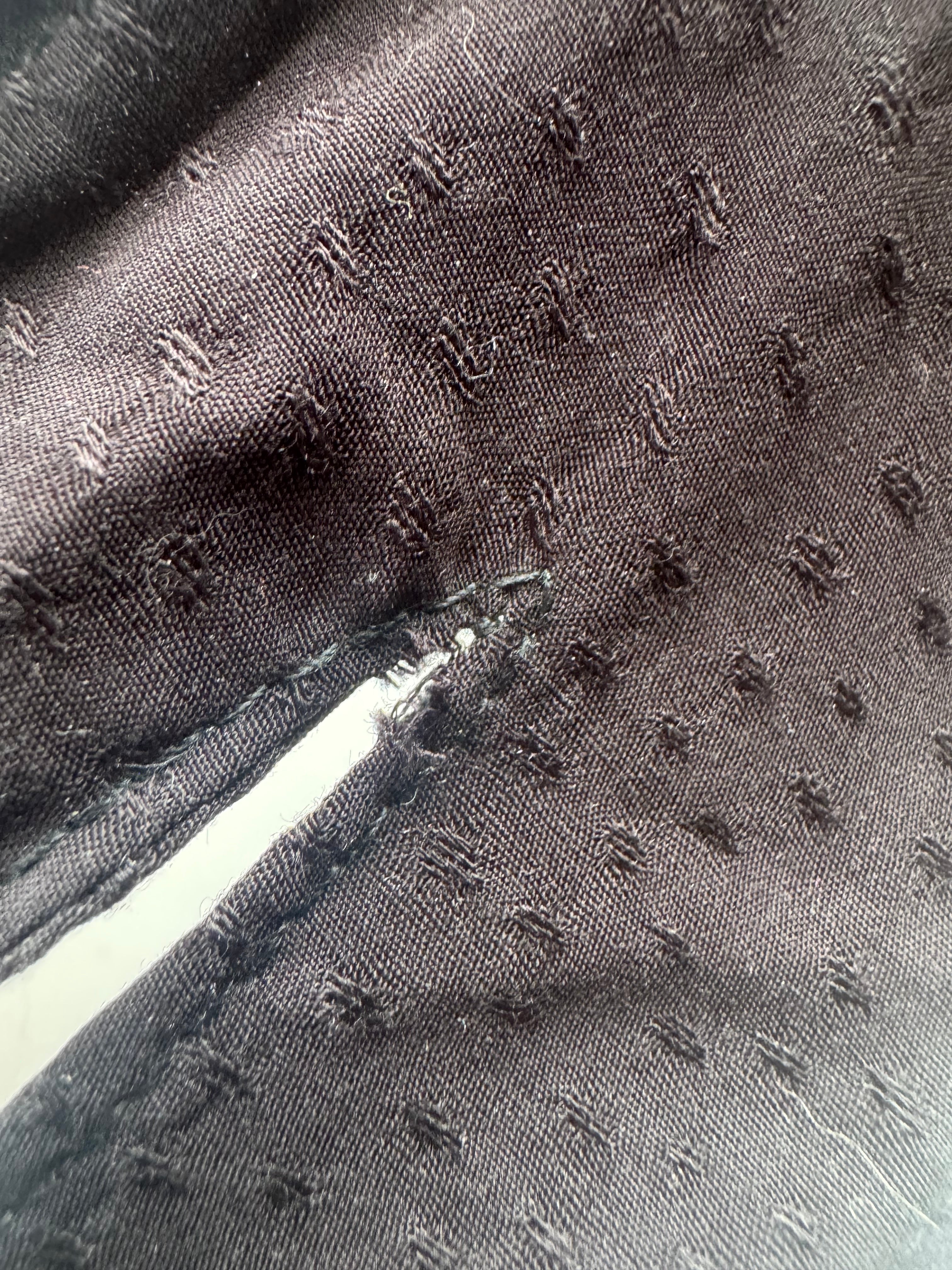Sample - Black dobby bun accessory