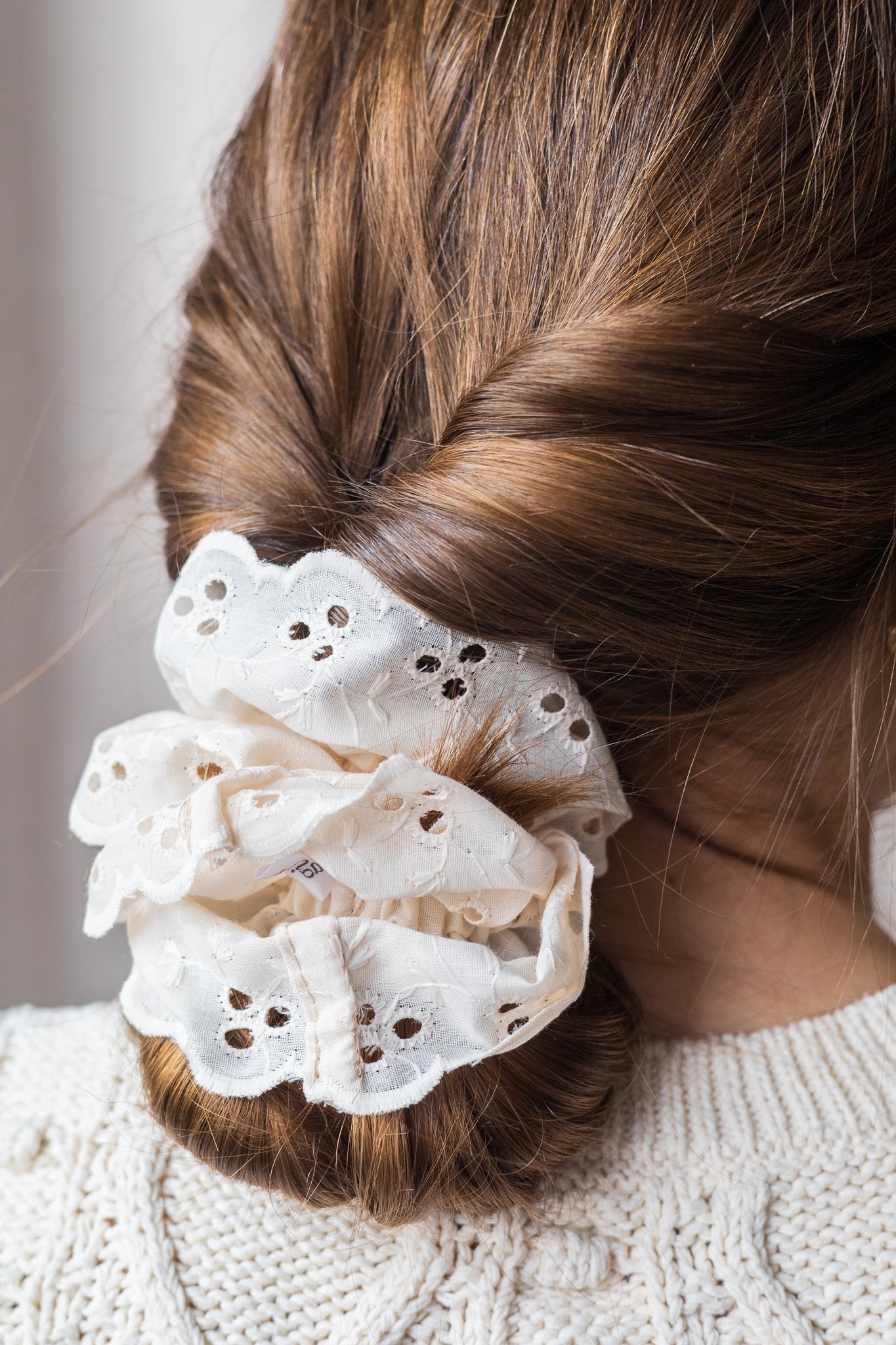 Chouchou broderie anglaise - gibou.ca