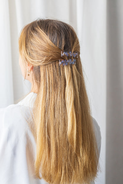 Barrette avec fleurs séchées