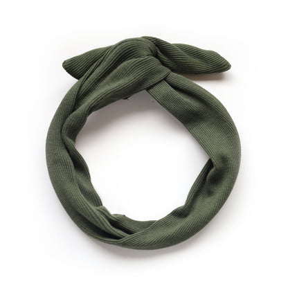 Bandeau à torsader automne en tissu revalorisé