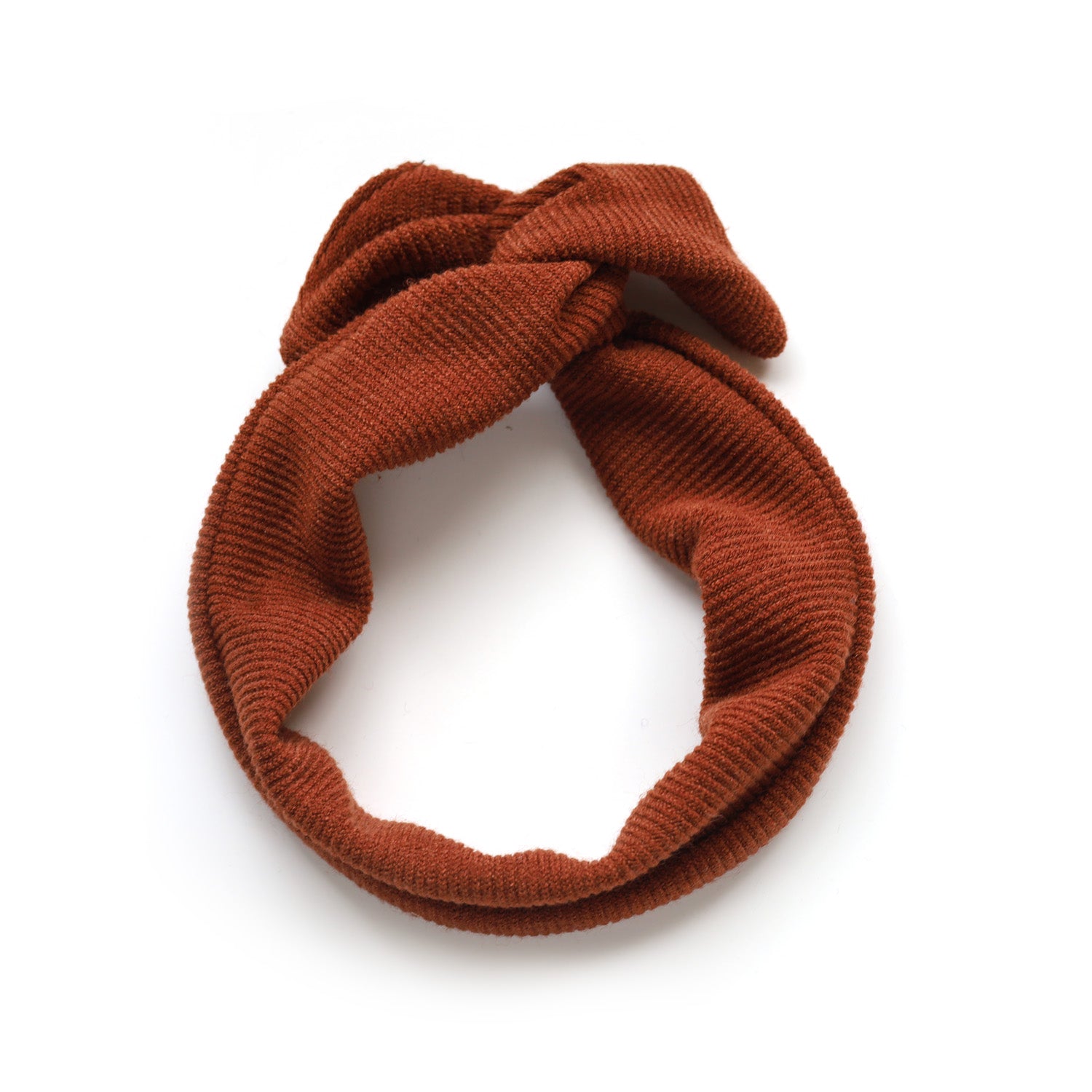 Bandeau à torsader automne en tissu revalorisé