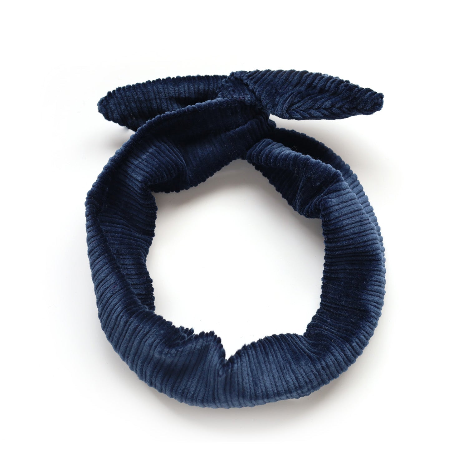Bandeau à torsader automne en tissu revalorisé