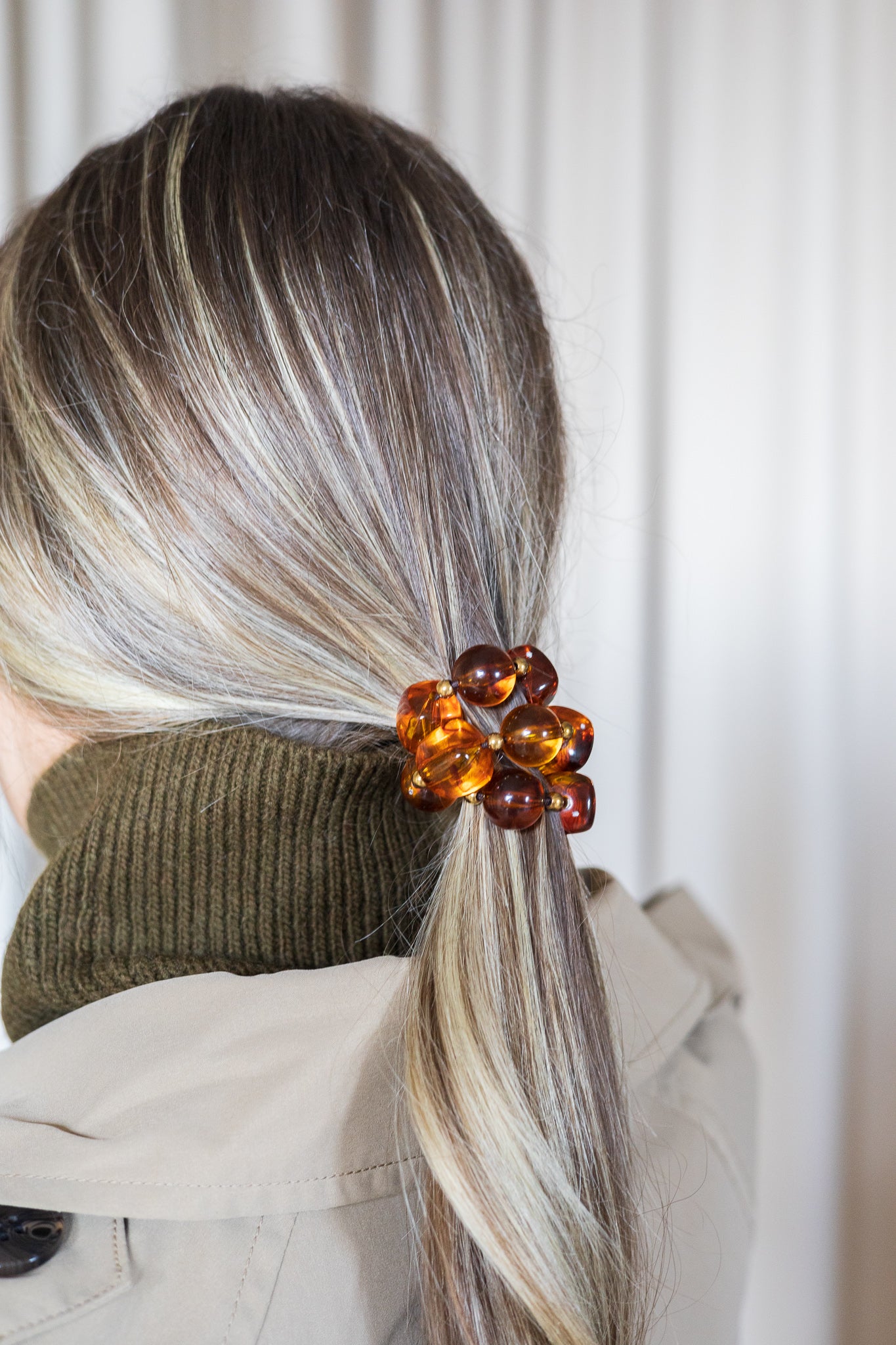 Big bead hair bracelet
