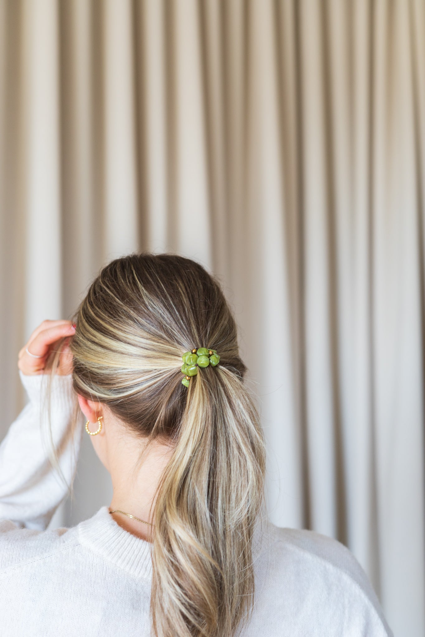 Bracelet de cheveux à petites billes