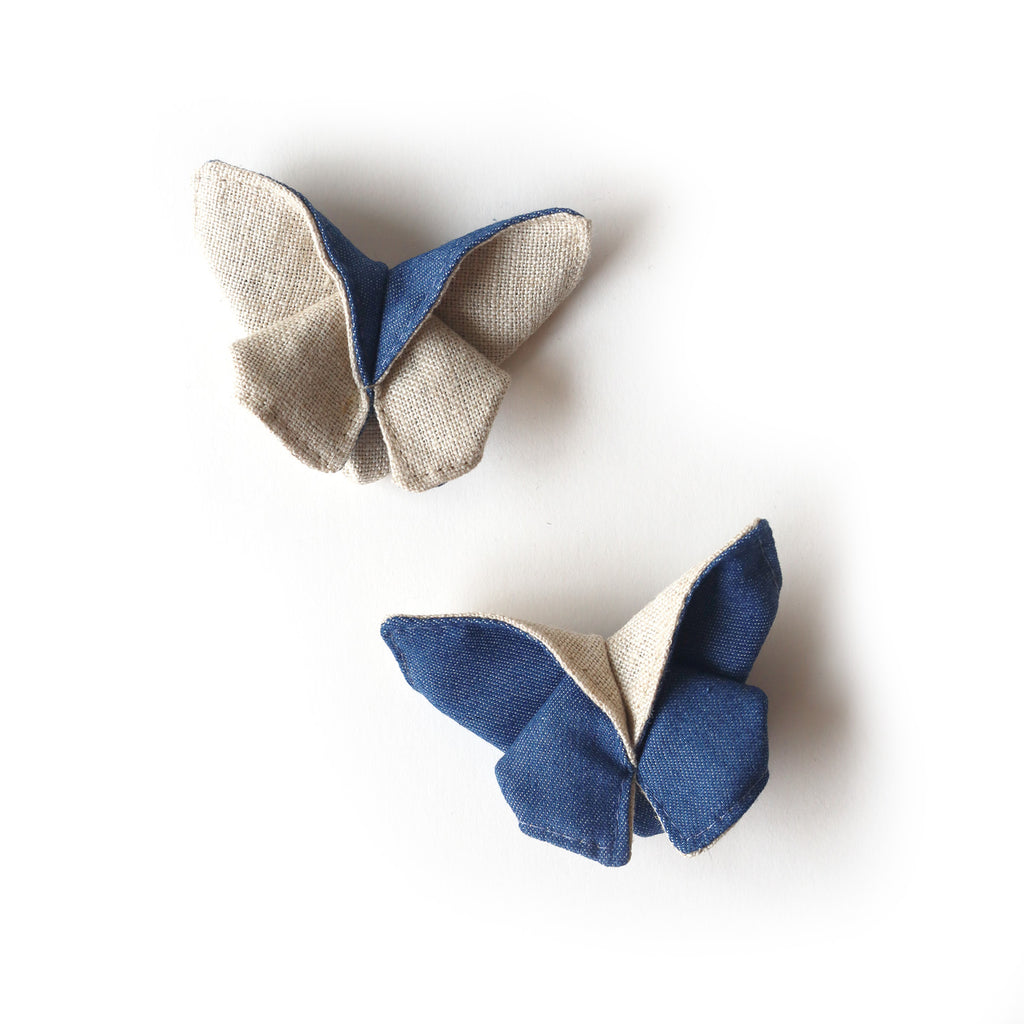 Duo Petites Barrettes Papillons