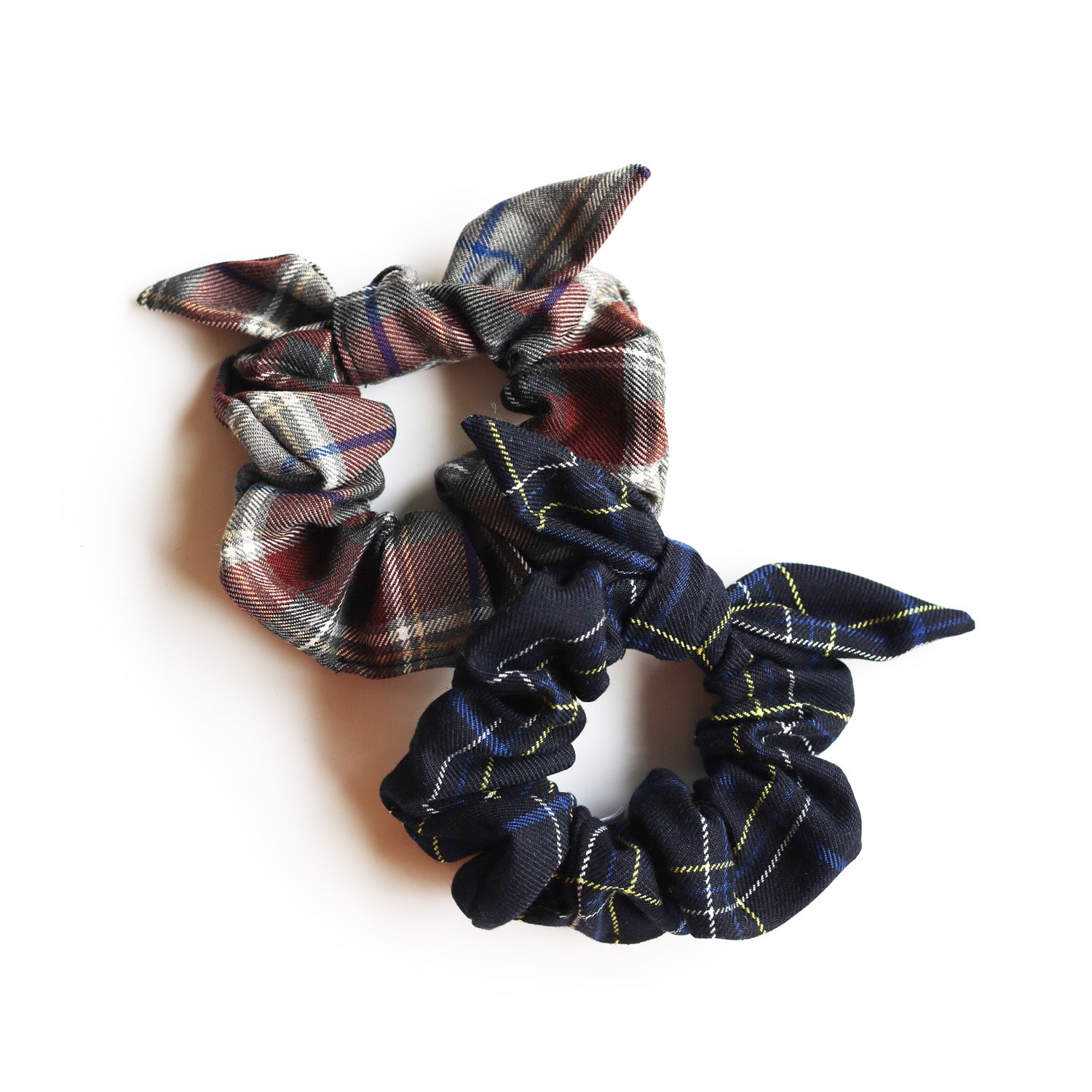 Chouchou tartan bouclé