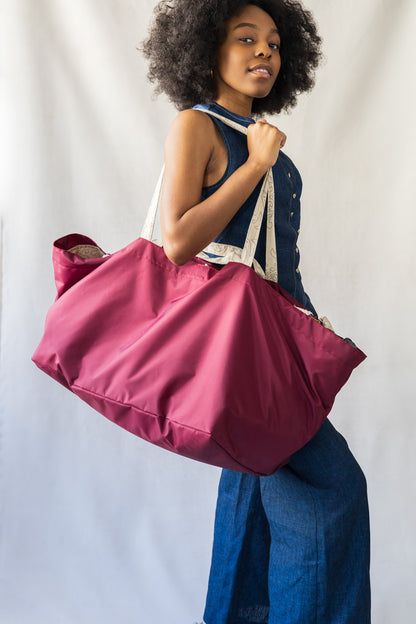 Très grand sac fourre-tout réversible