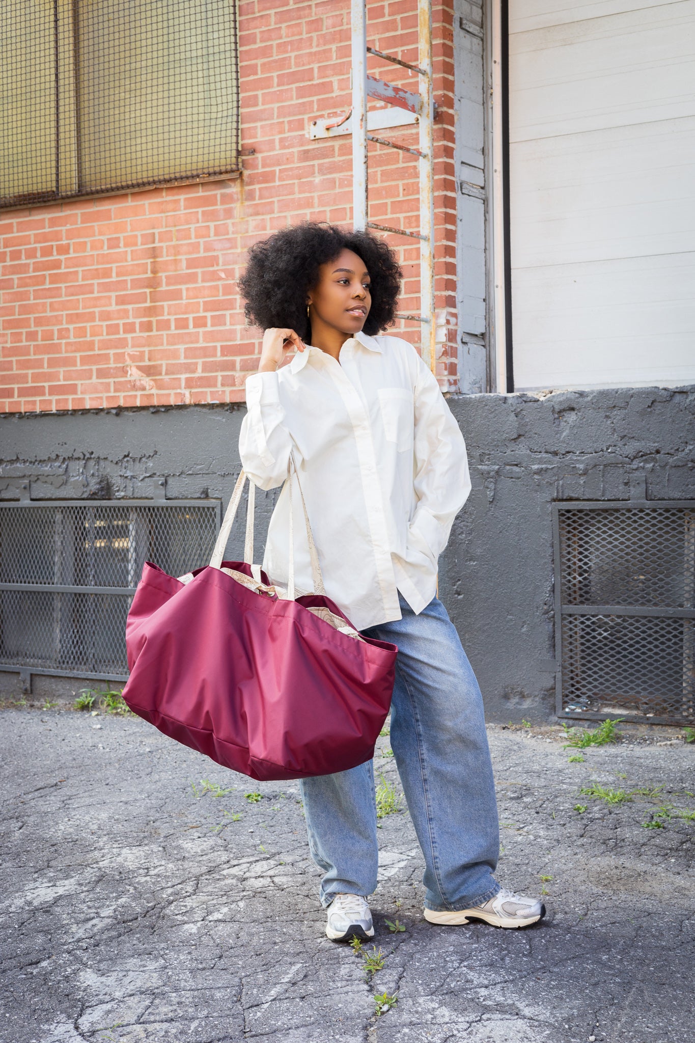 Très grand sac fourre-tout réversible