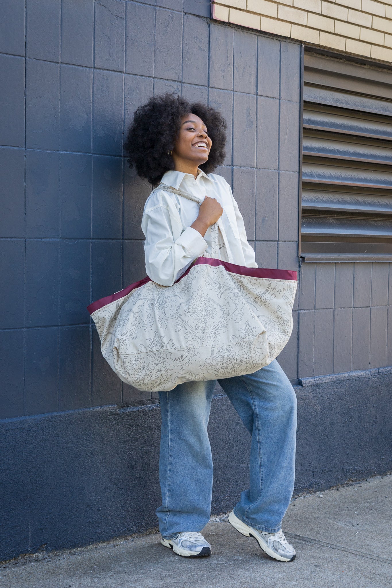 Très grand sac fourre-tout réversible