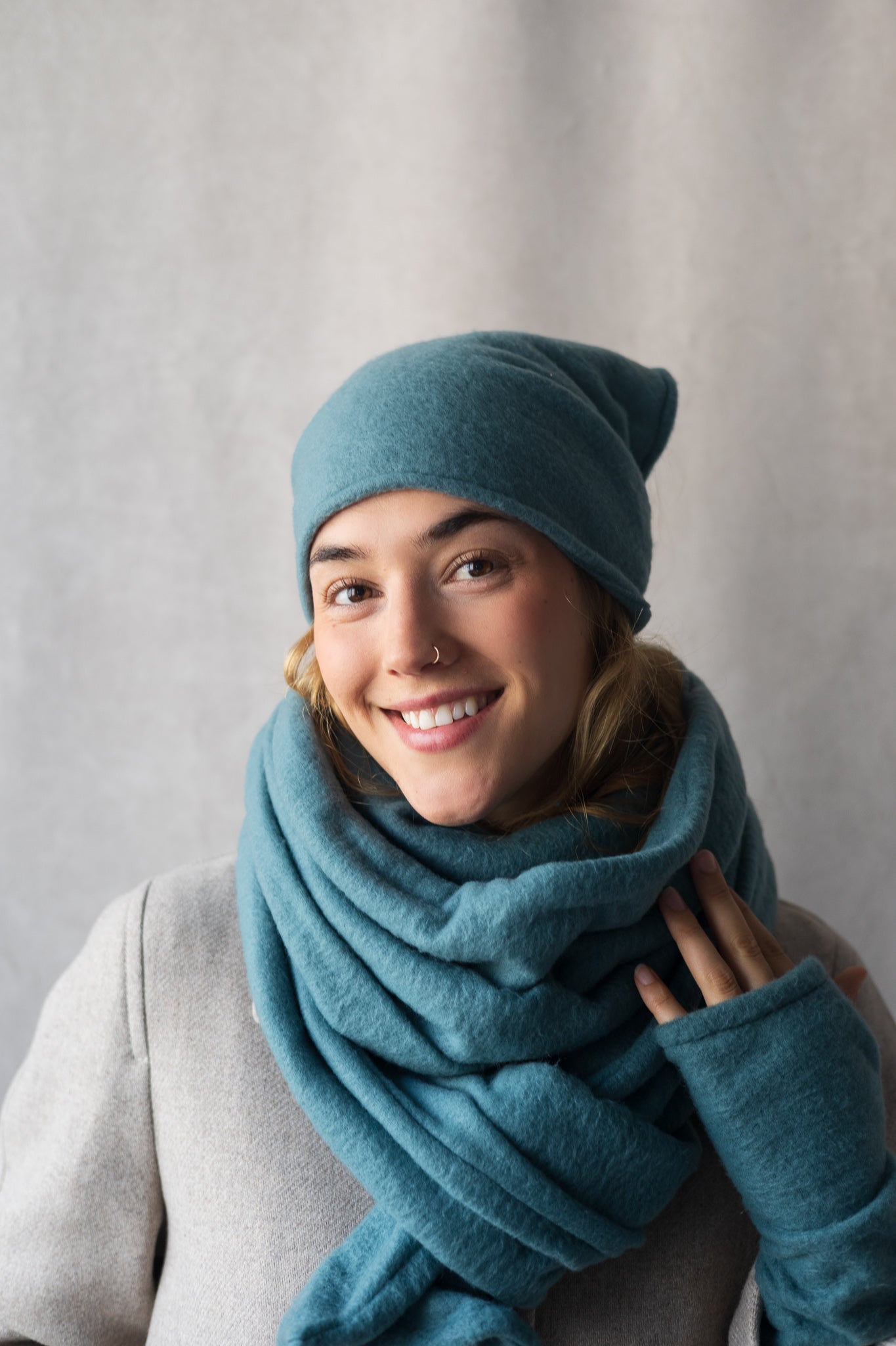 Échantillon - Bandana gris ultra-doux