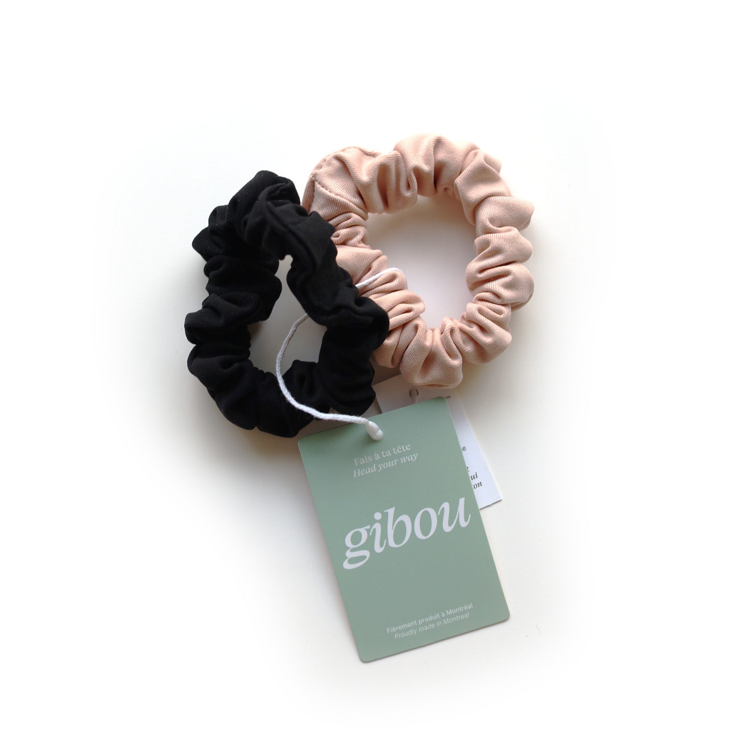 Duo chouchous tissu technique