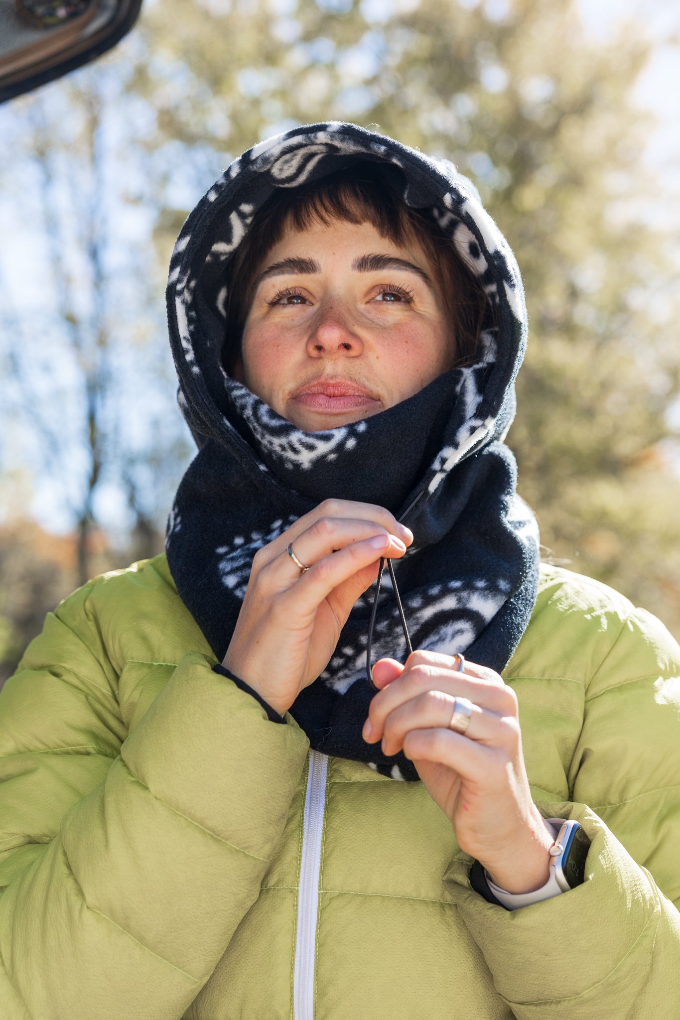 Imparfait - Cagoule sport ivoire / brun