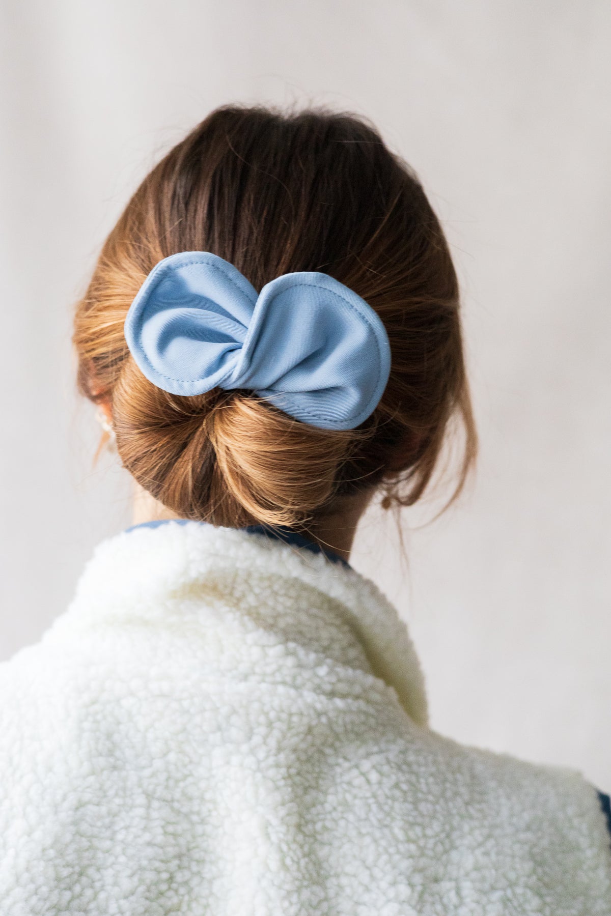 Échantillon - Accessoire à chignon petit échiquier