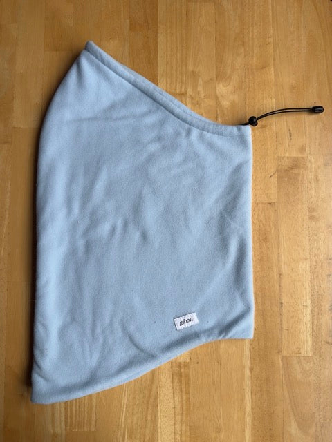 Échantillon - Col capuche en polaire bleu