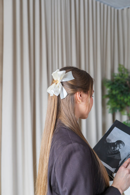 Boucle double sur pince dorée