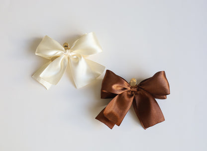 Boucle double sur pince dorée