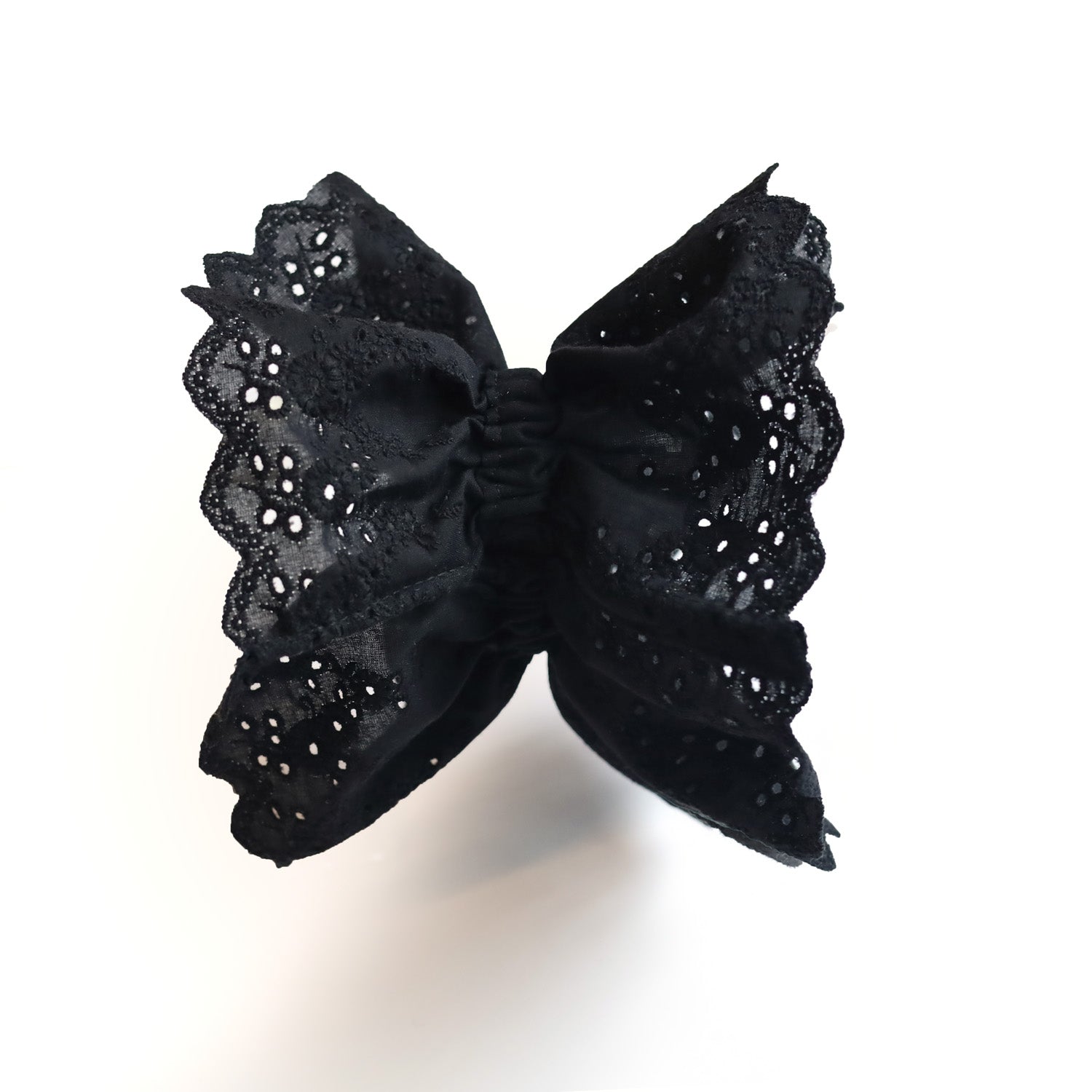 Chouchou broderie anglaise