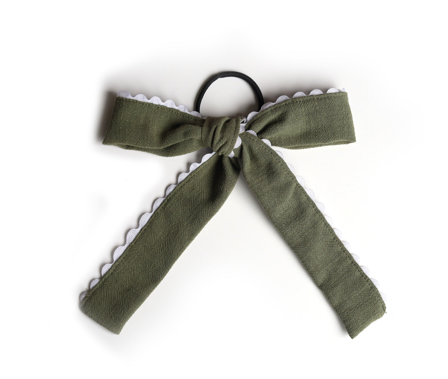 Boucle sur élastique avec bordure