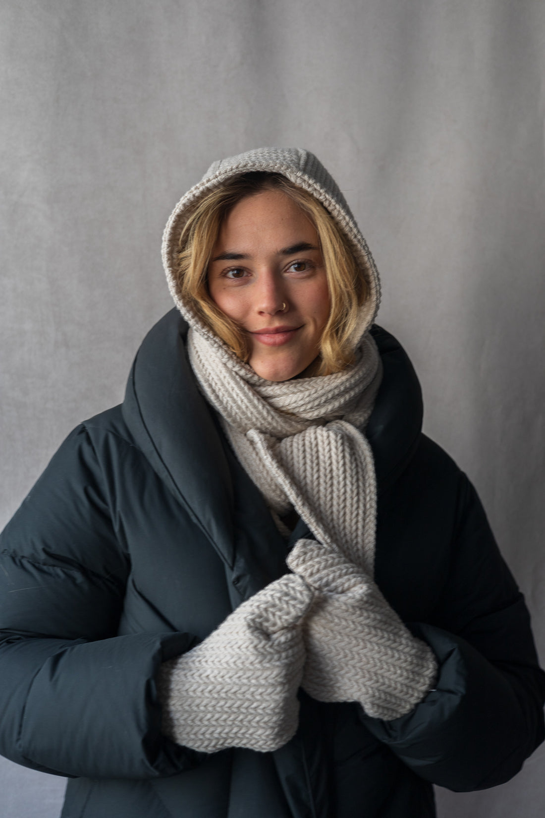 Scottish scarf hood