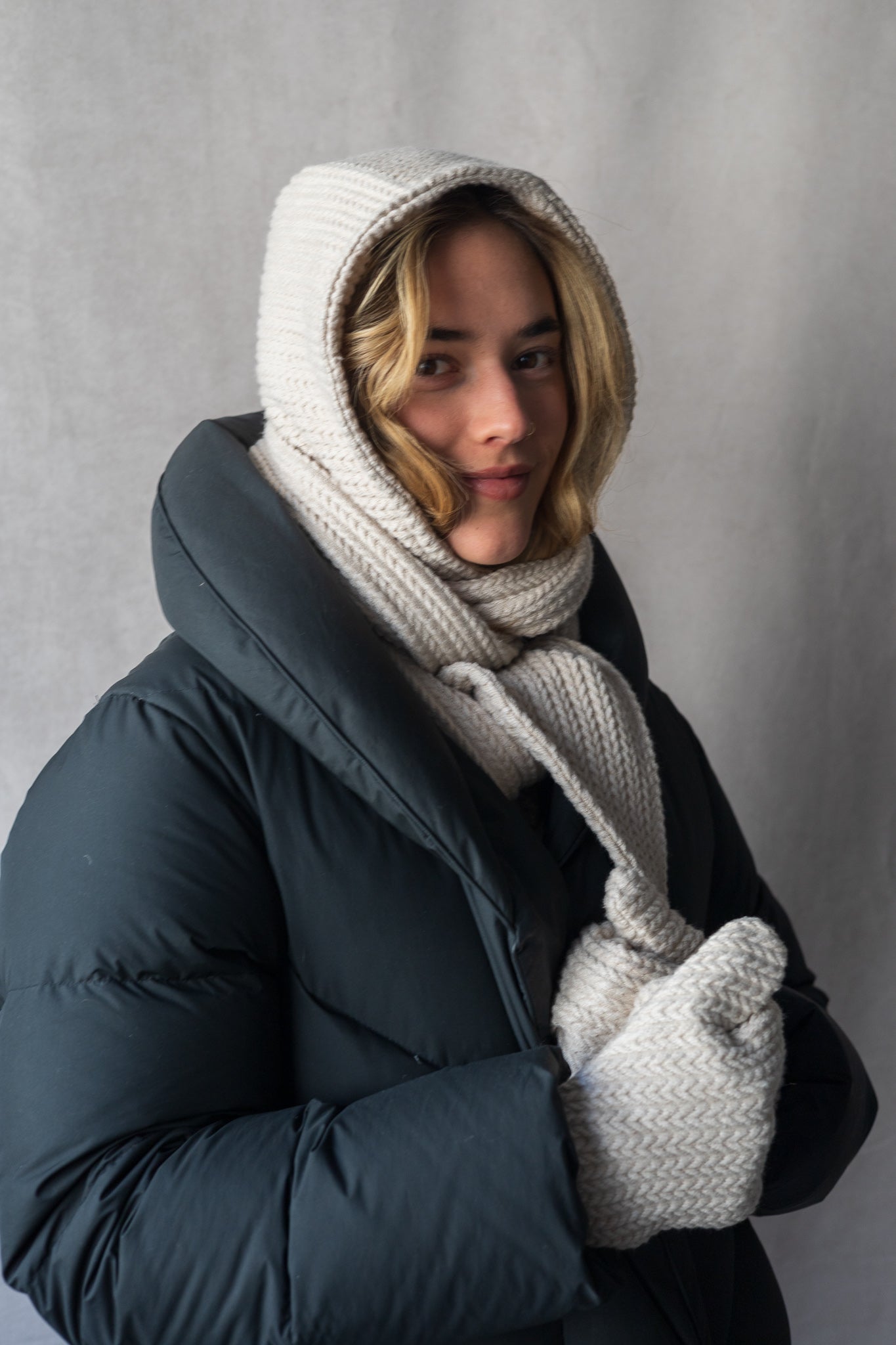 Scottish scarf hood