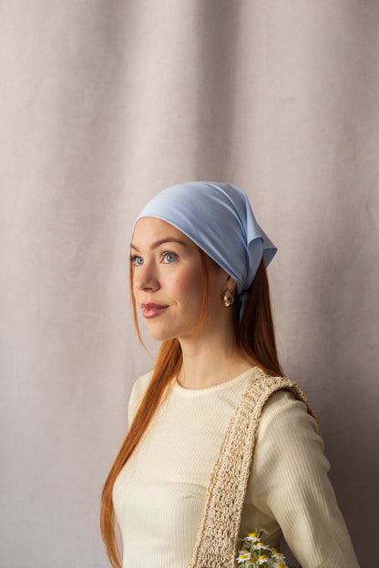 Imparfait - Bandana sport bleu glacier