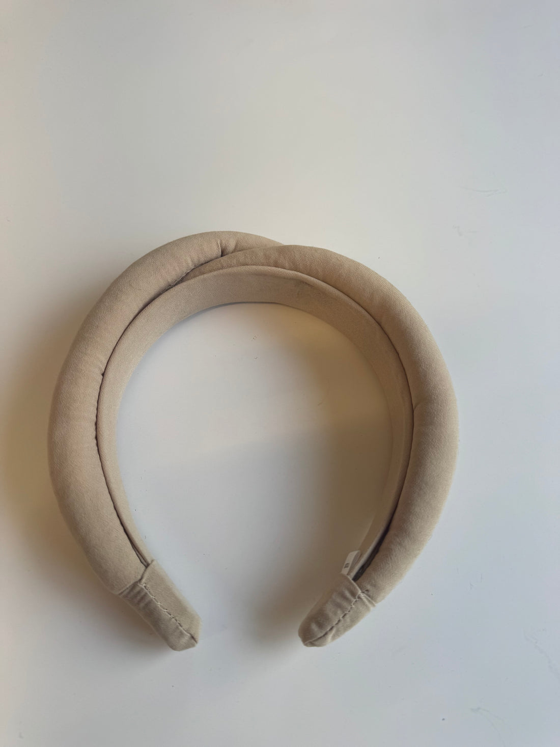 Échantillon - Serre-tête croisé beige