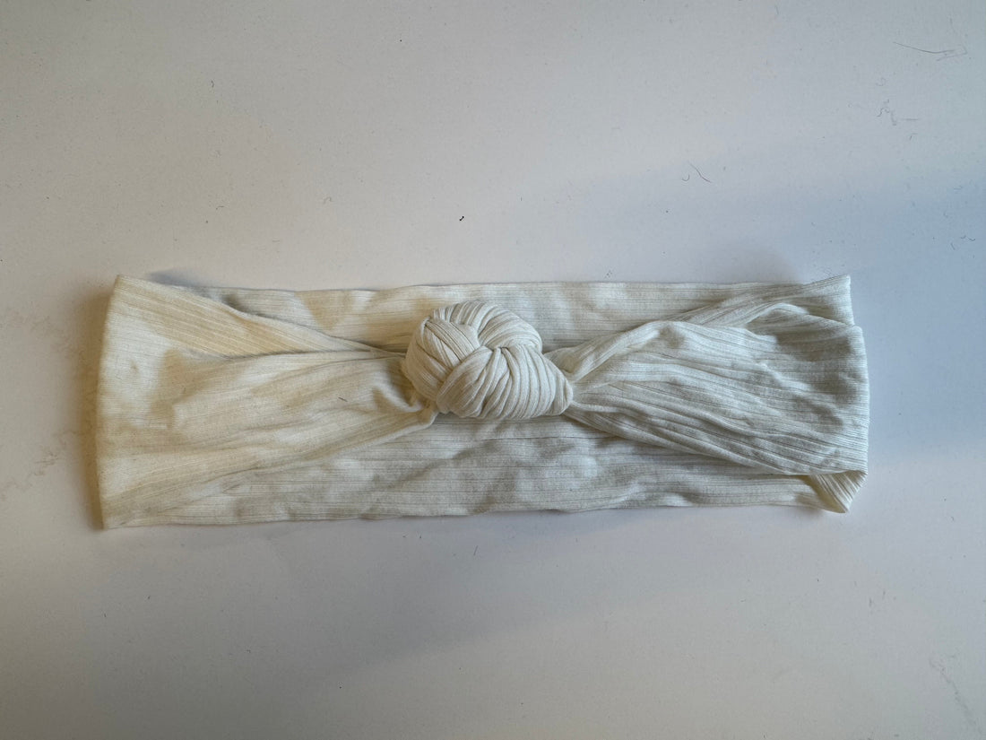 Échantillon - Bandeau 3 noeuds en bambou blanc