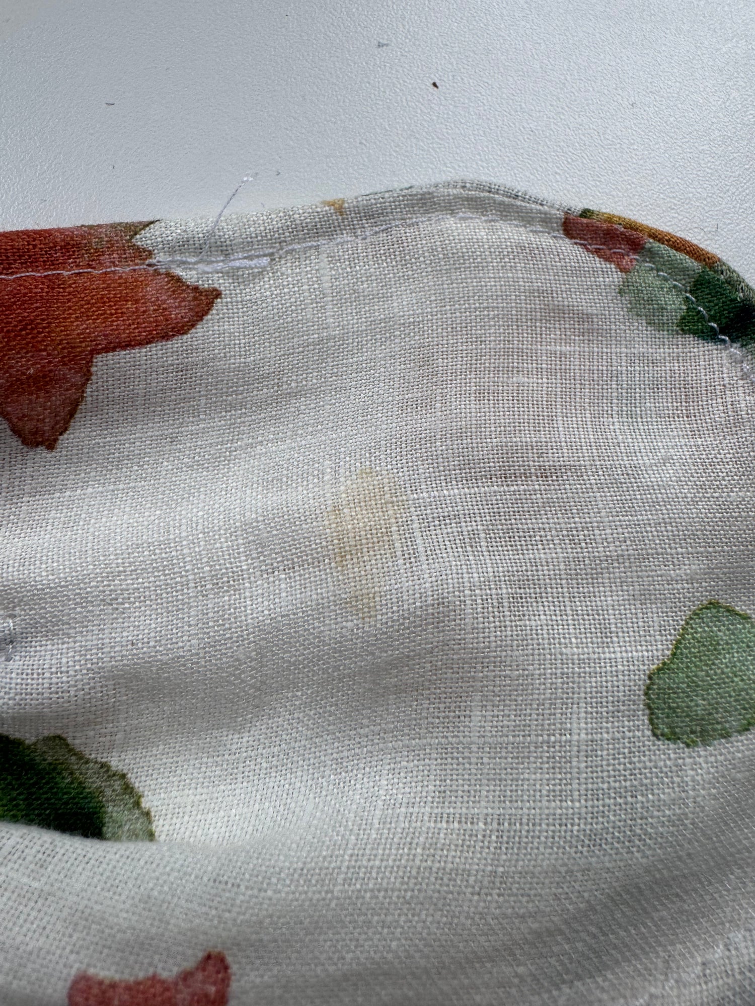 Sample - Green floral bun accessory