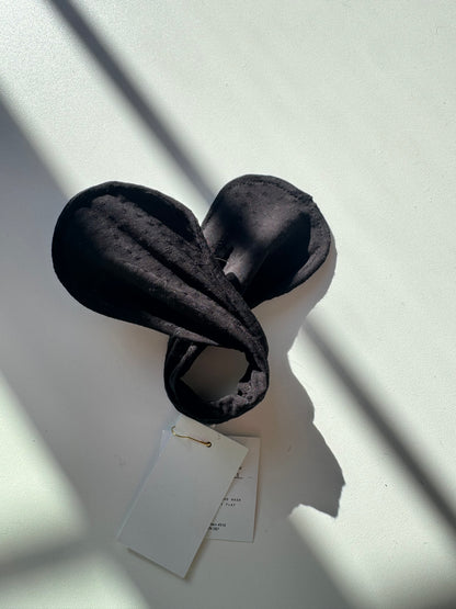 Échantillon - Accessoire à chignon noir dobby