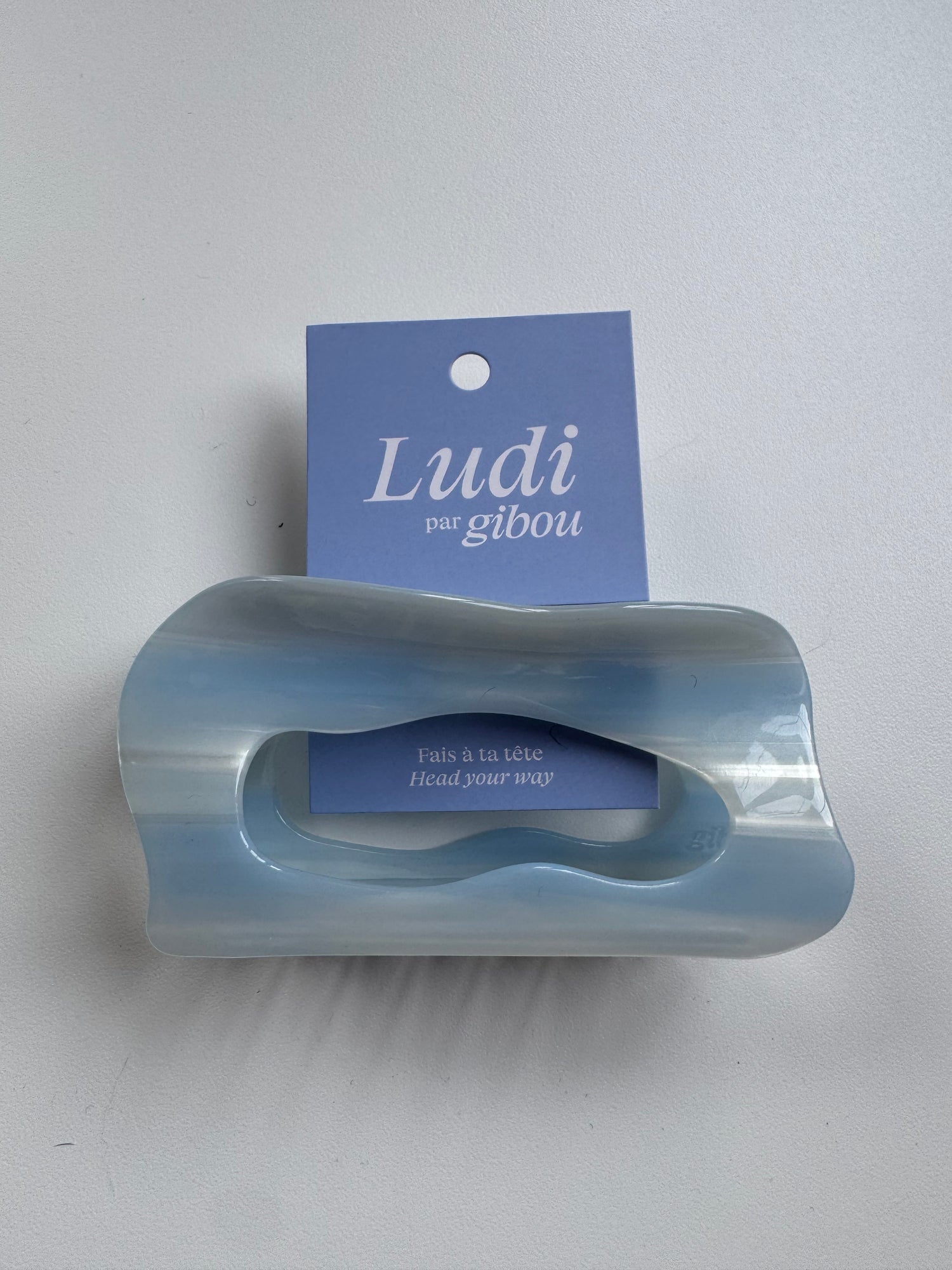 Imparfait - Pince en acétate bleu ciel Ludi