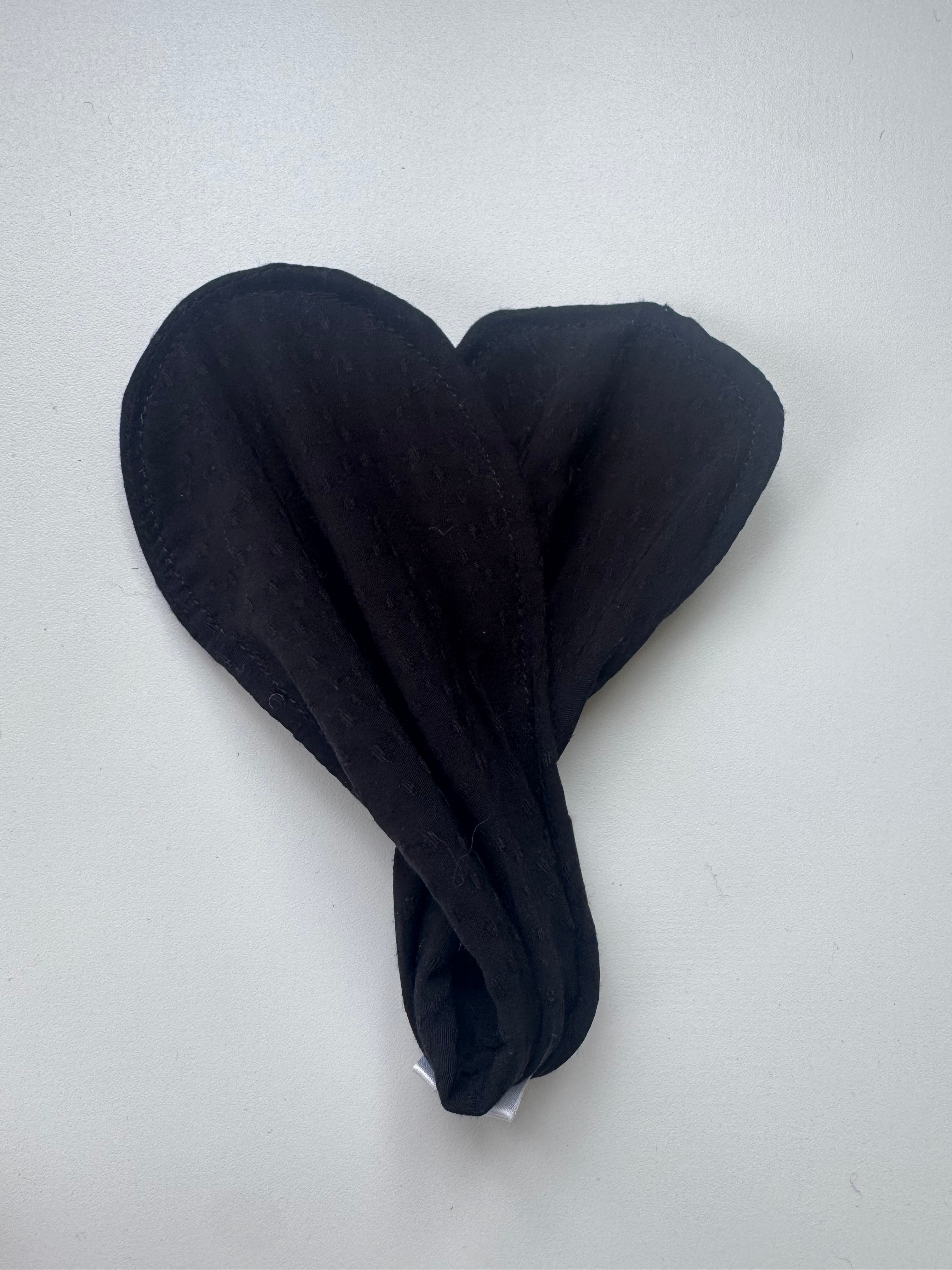 Sample - Black dobby bun accessory