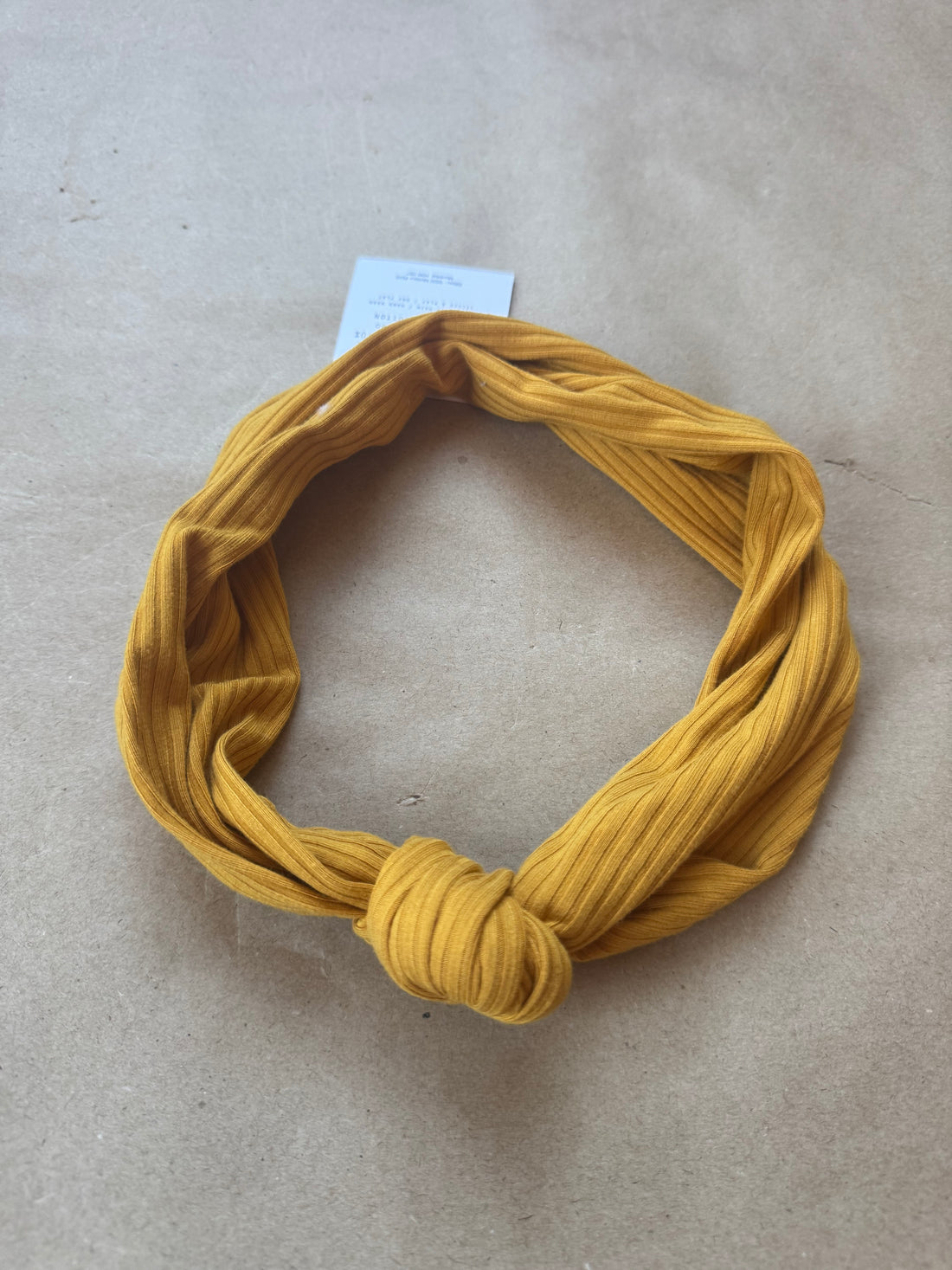 Échantillon - Bandeau noué en bambou jaune