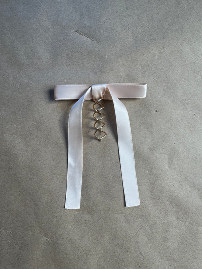Sample - Black ribbon bow on spiral