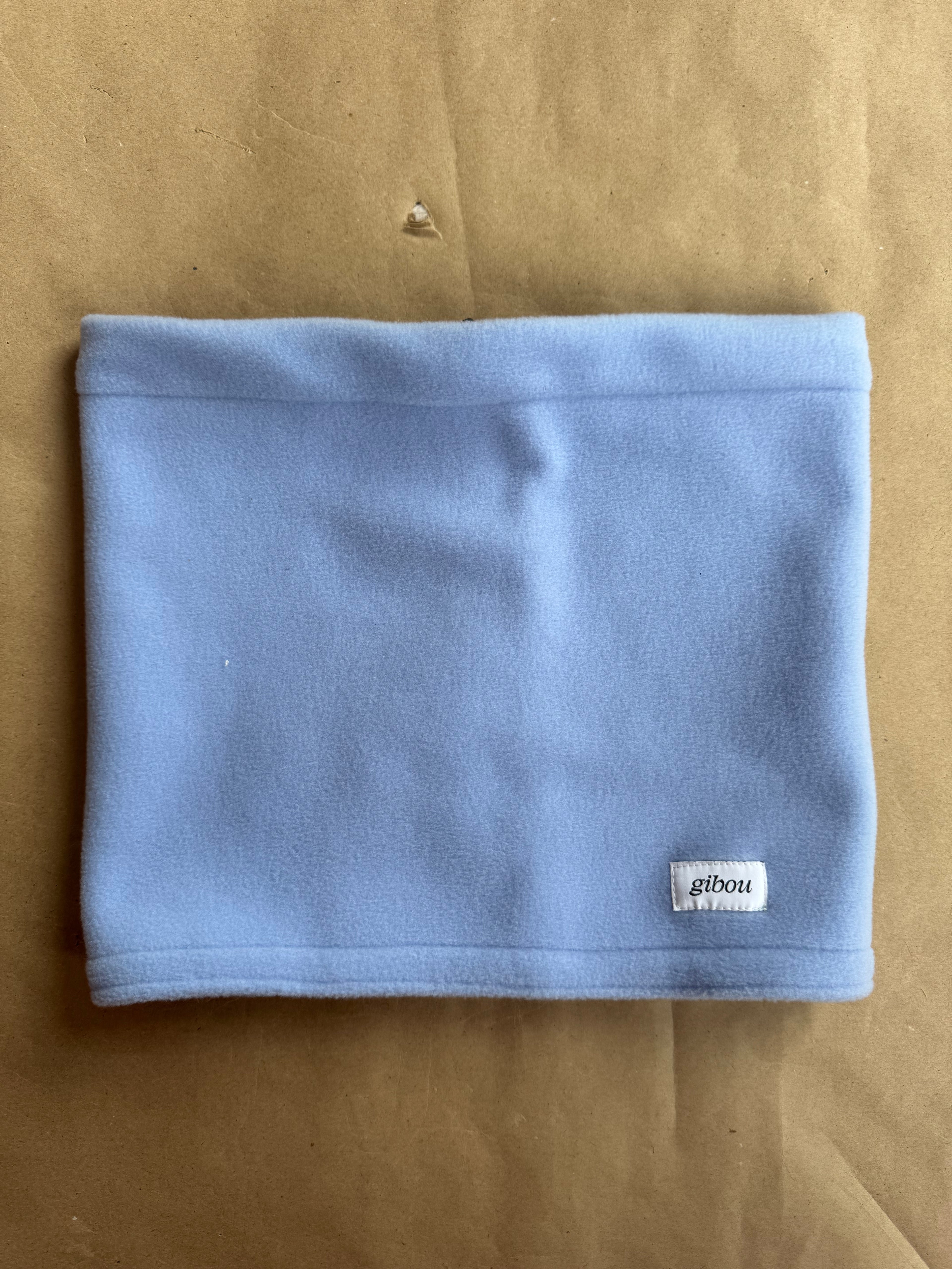 Échantillon - Cache cou en polaire bleu