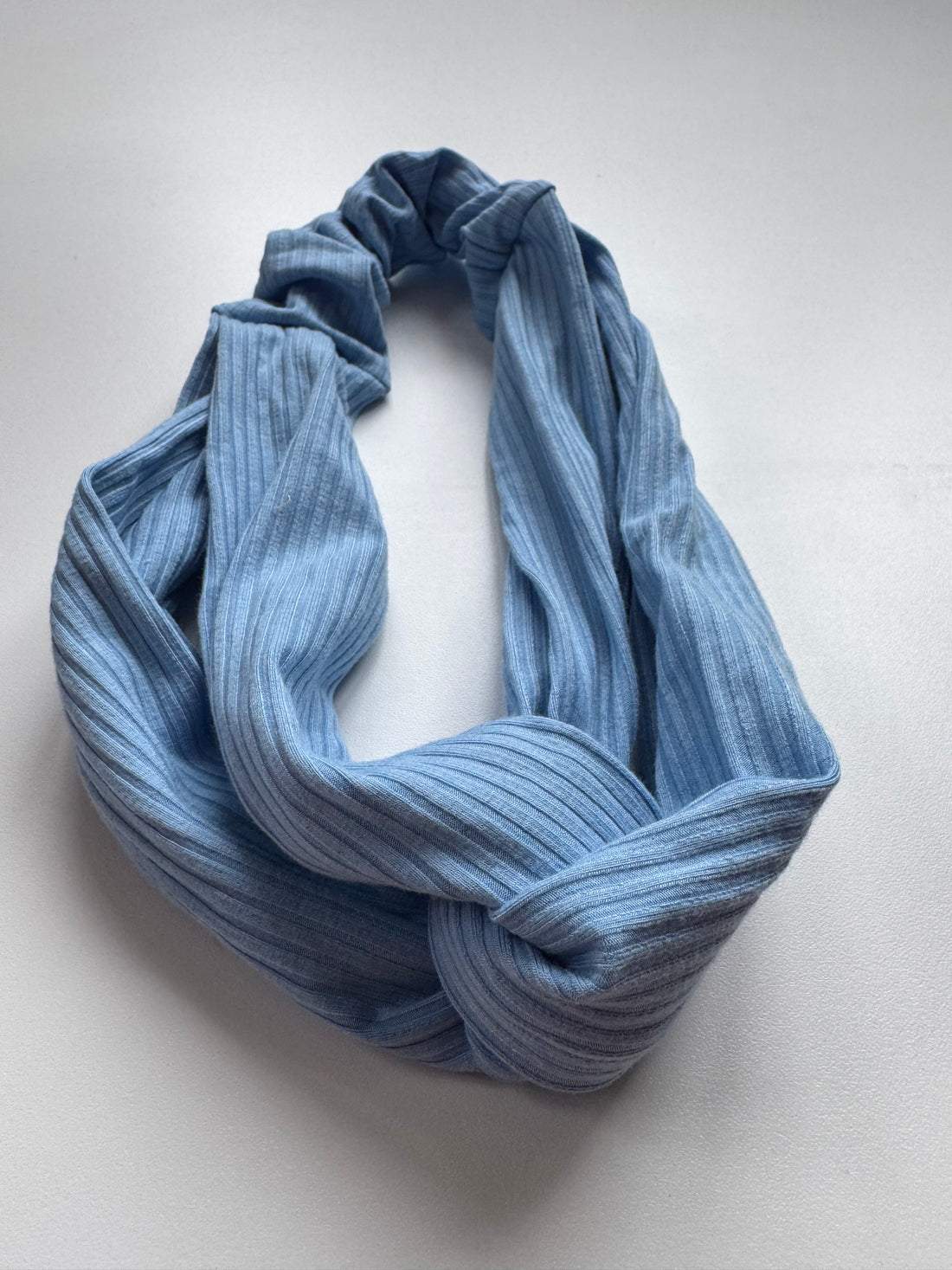 Échantillon - Bandeau croisé en bambou bleu