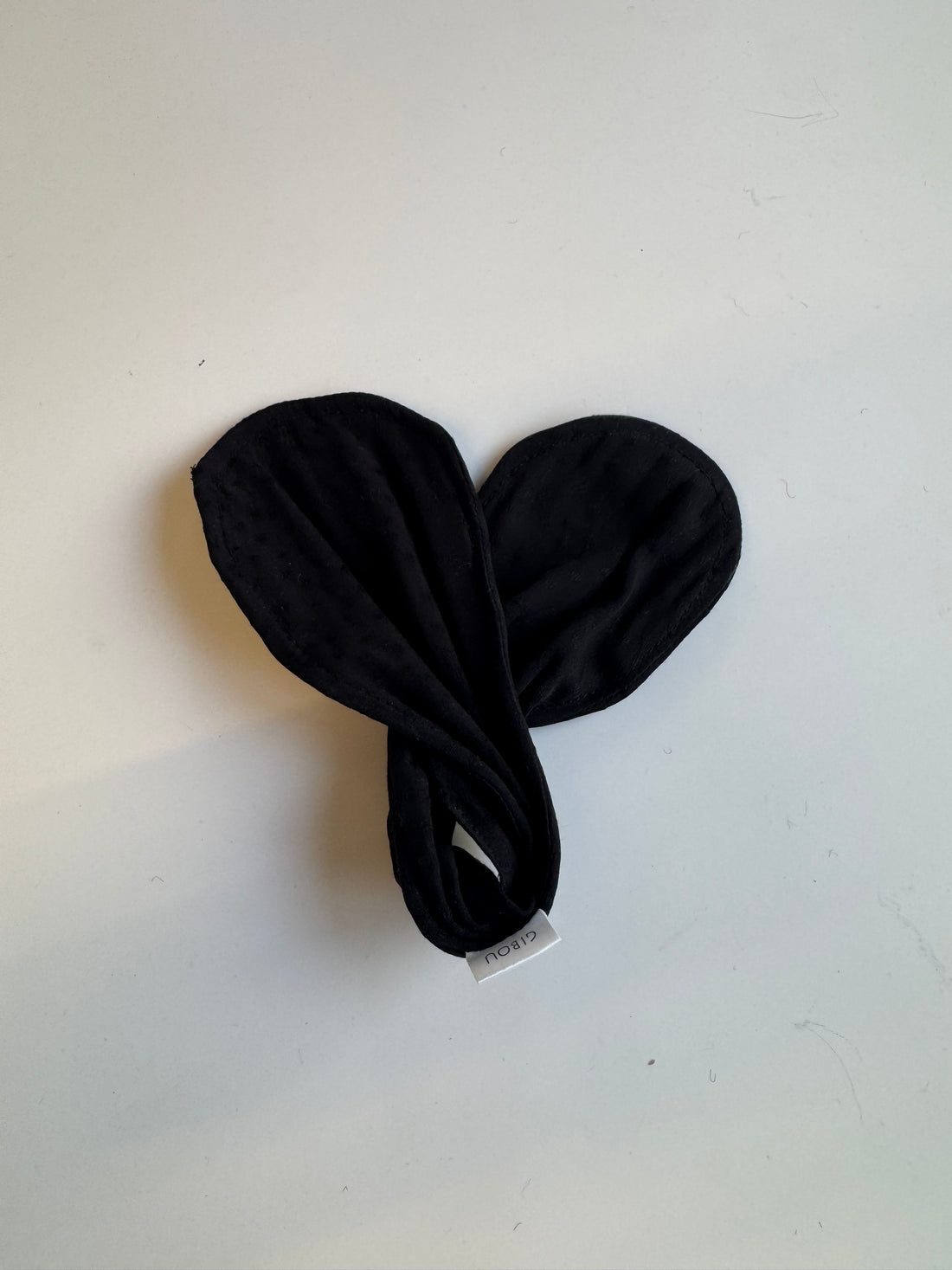Imparfait - Accessoire à chignon noir dobby