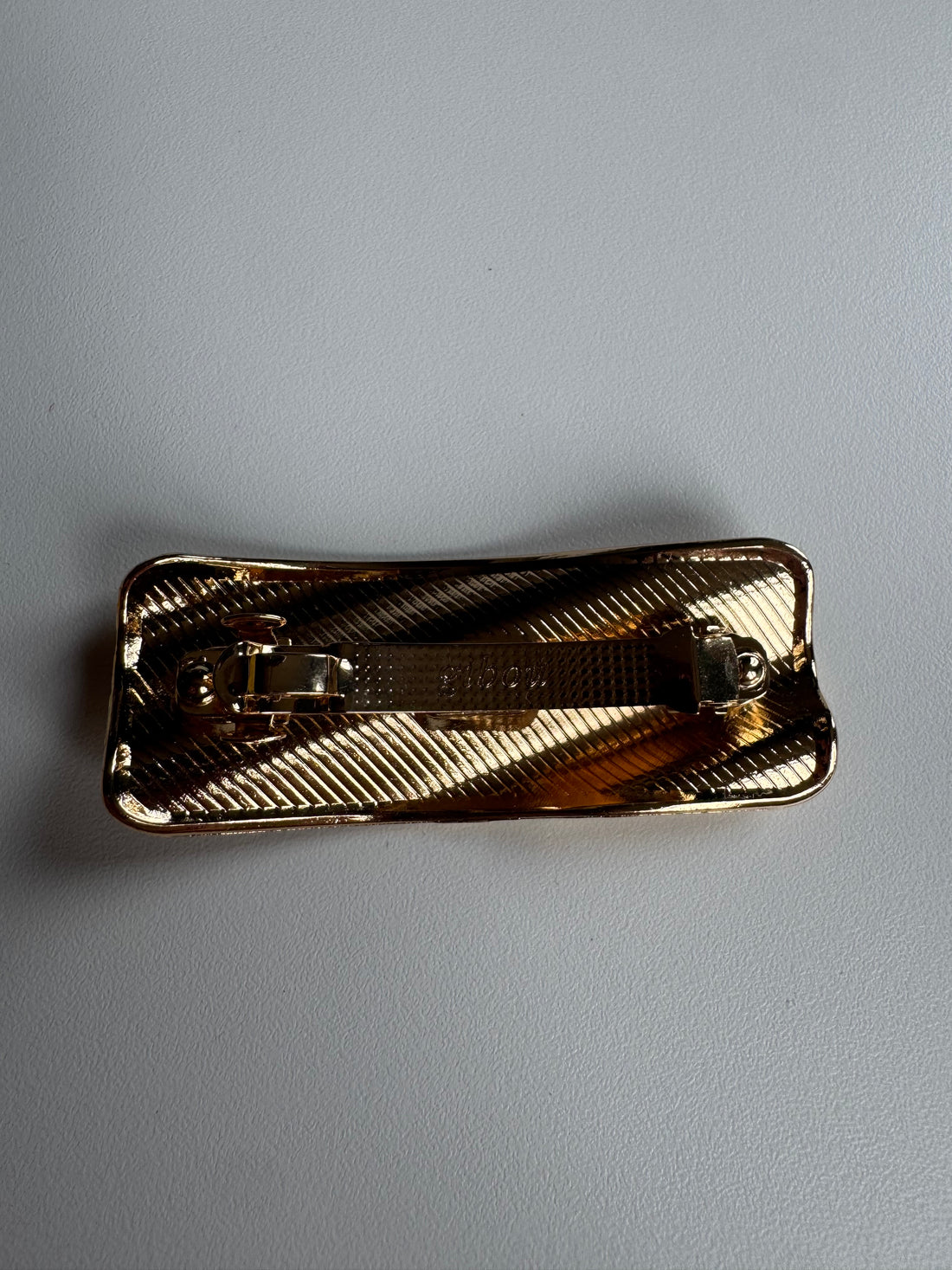 Échantillon - Barrette métallique or Ludi