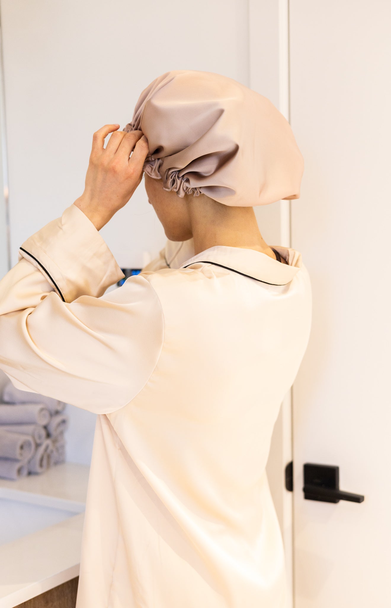 Bonnet de nuit en satin - gibou.ca